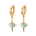 Gold Plated Star Stud Earrings - DippedShop Wholesale - #4659
