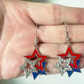 Trendy Irregular Star Pendant Rhinestones Chain Necklace 8ZA6JNC288L