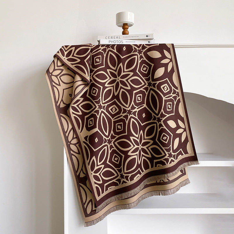 Geometric Shawl Scarf - DippedShop Wholesale - #4867