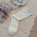 Cute Ruffled Polka Dots Crew Socks 6W8FSO815
