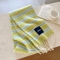 Trendy Color Block Thick Tassel Scarf 6W6NSW304