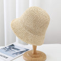 Minimalist Foldable Straw Hat - DippedShop Wholesale - #2211