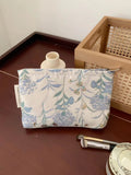 Fresh Large Capacity Floral Jacquard Makeup Bag MK2BW6W10BOB392