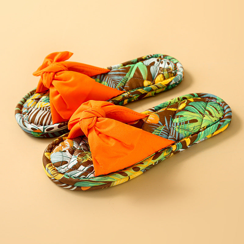 Bowknot Non-Slip Indoor Slippers - DippedShop Wholesale - #1571