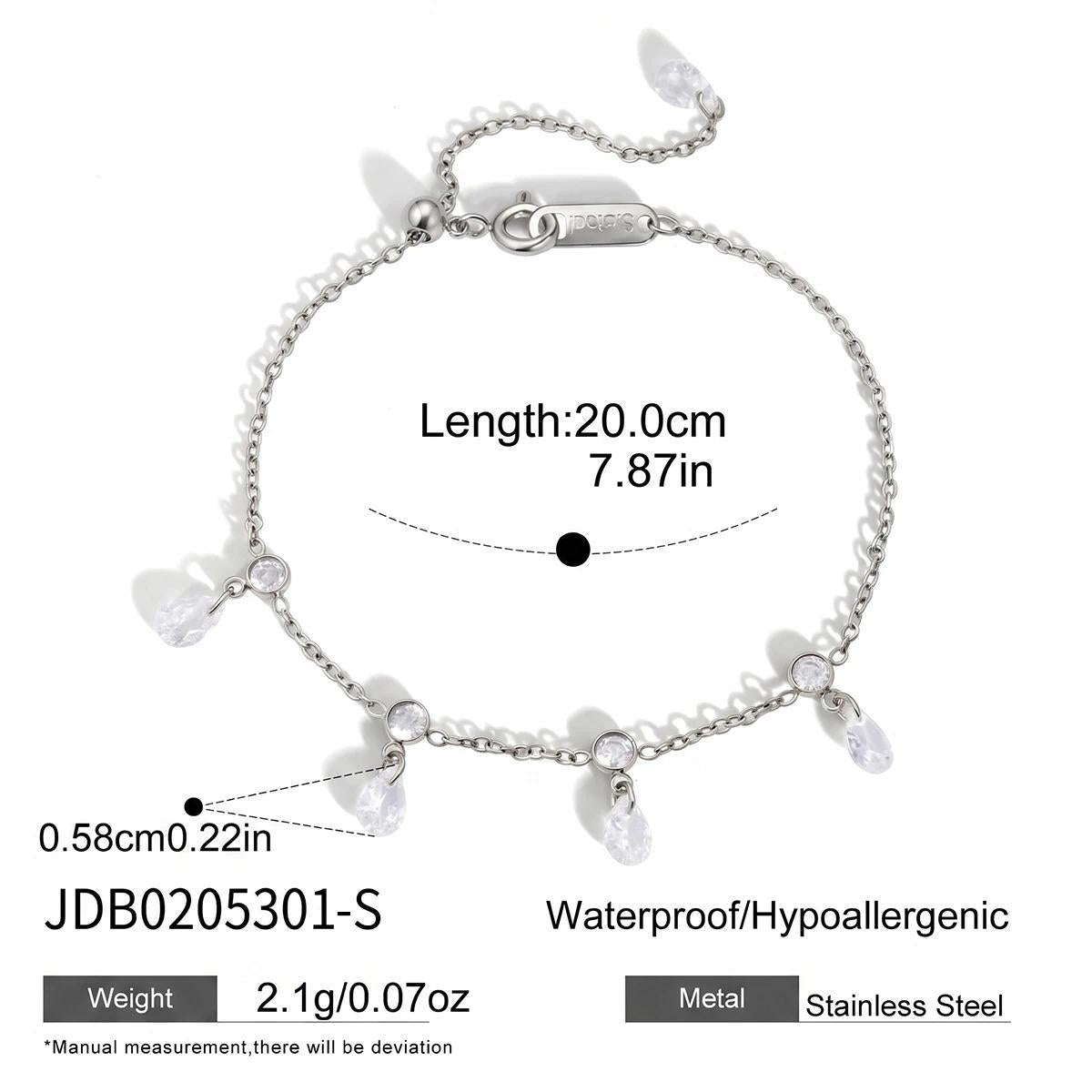 Minimalist Gold Plated Cubic Zirconia Bangle Bracelet 6W6JBR598