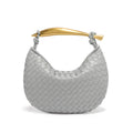 Fashion Solid Color Woven Crescent Handbag 6W10BBG2423