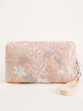 Sequin Embroidery Flower Makeup Bag MK2BLW6C5CO74