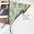 Vintage Flower Print Beaded Triangle Scarf MK2BW6W6NSI01