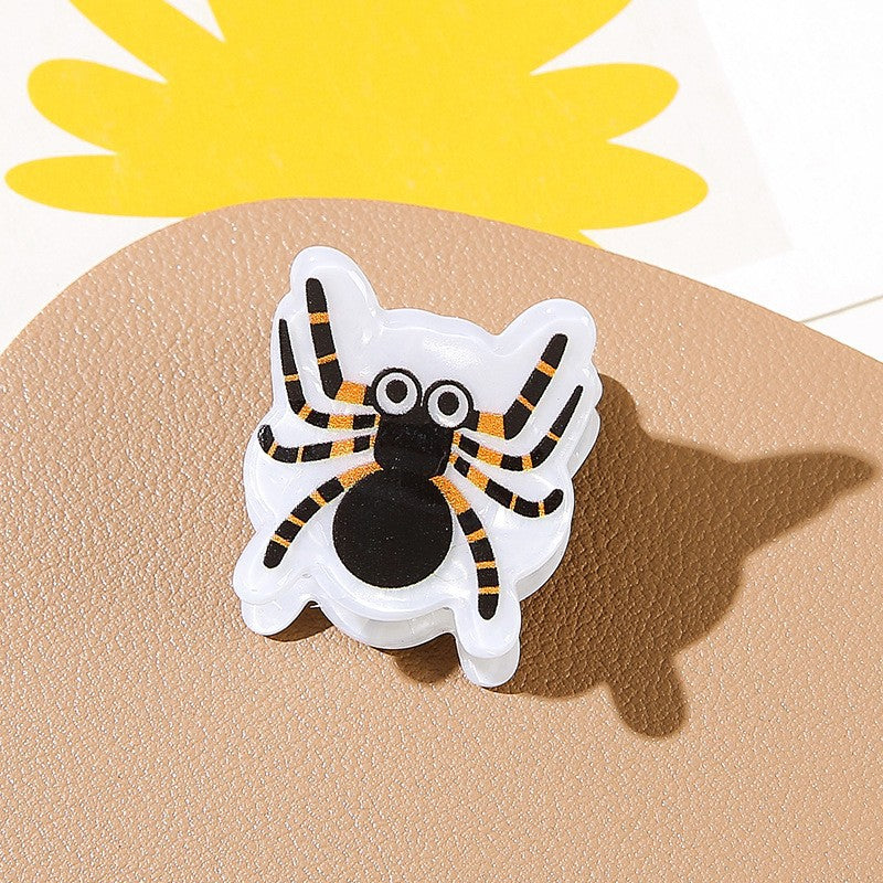 Funny Halloween Ghost Pumpkin Hair Claw 6W6HCP1318