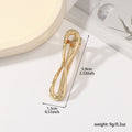 Vintage Metal Geometric Gold Plated Hair Clip MK2MBEP6W6HCP370
