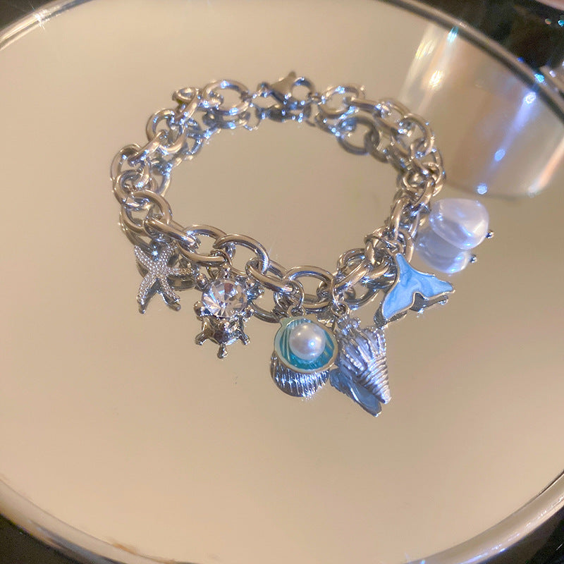 Chunky Starfish Shell Charm Li - DippedShop Wholesale - #1187