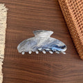 Elegant Marble Textured Acetate Hair Claw 6W6HCP1635