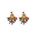 Crystal Teardrop Tassel Earrings 6W6JER803
