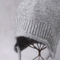 Simple Cute Pom-Pom Earflap Knit Beanie 6W6HAT692