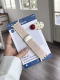 Solid Color Nylon Weave Magnetic Watch Band 6W6JWA138