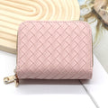 Woven Zipper Card Holder Wallet - DippedShop Wholesale - #7507