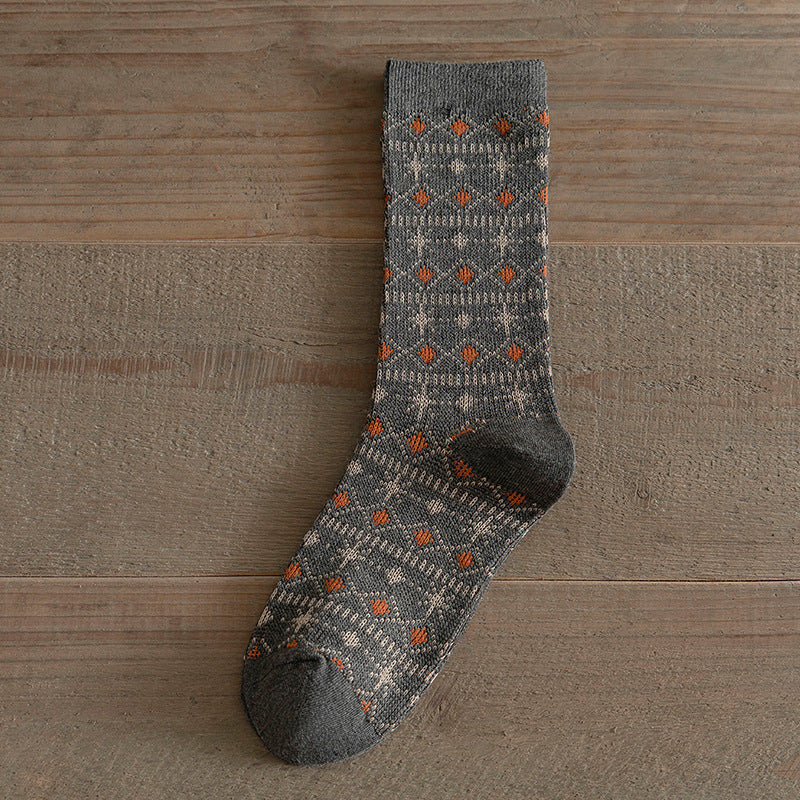Boho Winter Thick Socks - DippedShop Wholesale - #4547