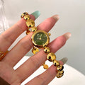 Luxury Gold-Tone Round Quartz Bracelet Watch MK2SSAS6W6JWA15