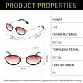 Retro Oval Metal Sunglasses - DippedShop Wholesale - #4867