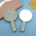 Cute Rhinestone Saquare Compact  Hand Mirror 6C5MR105