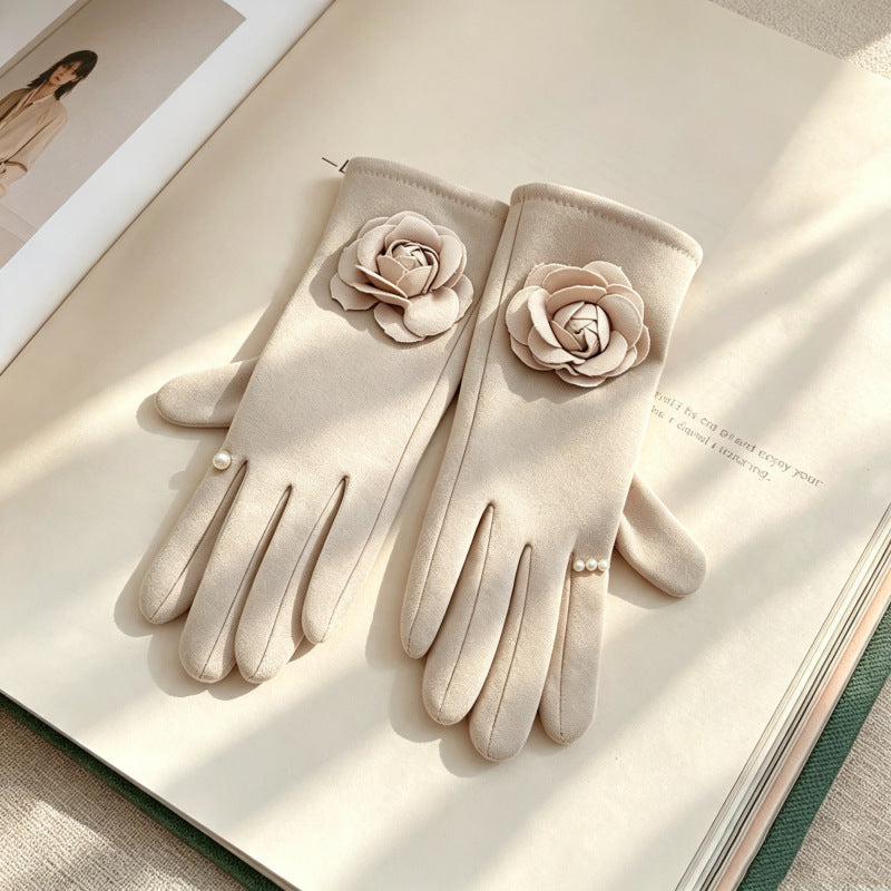 3D Flower Thermal Gloves - DippedShop Wholesale - #0003