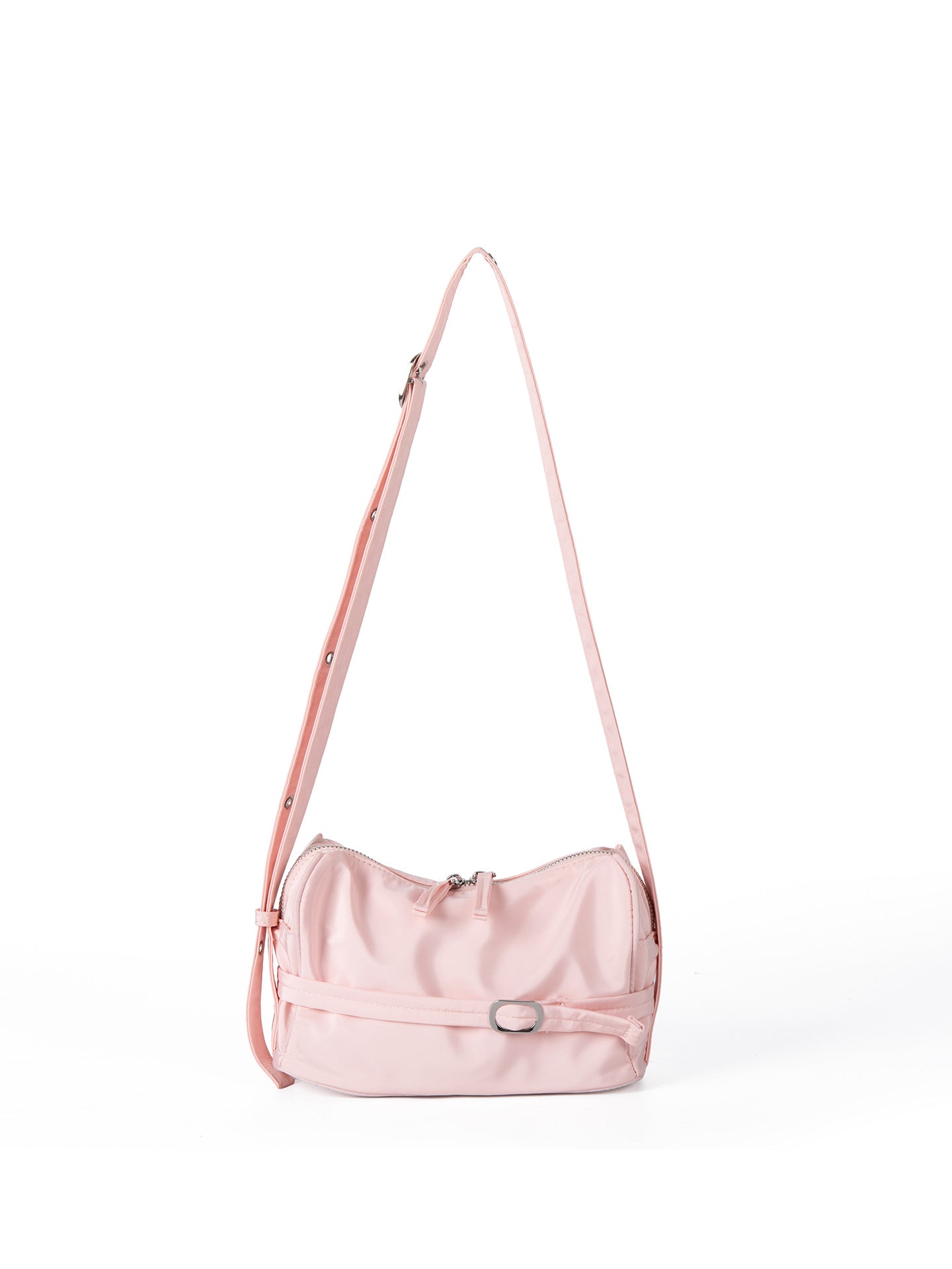 Simple Solid Color Nylon Crossbody Bag 6W10BBG1365