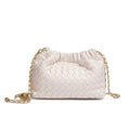 Fashion Woven Plaid Cloud Shoulder Bag 6W10BBG2419