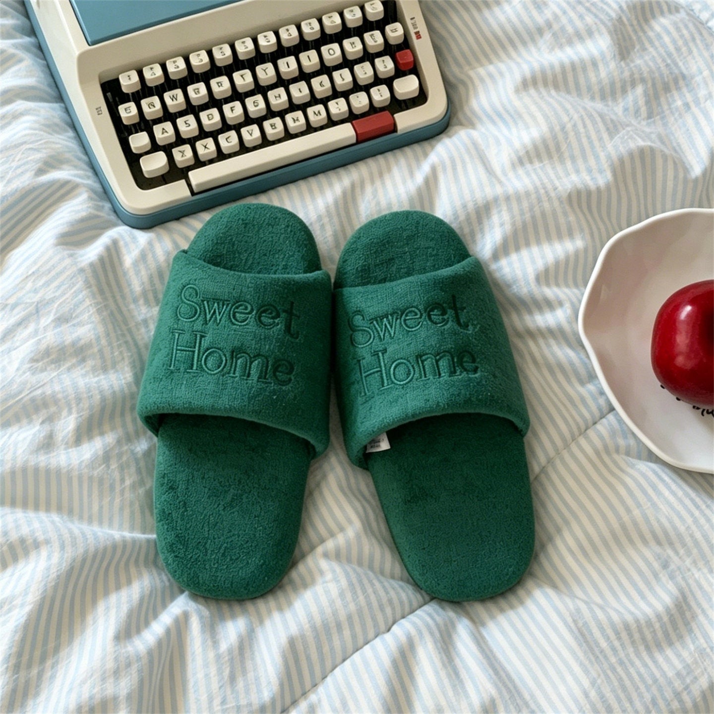 Embroidered Soft Slippers - DippedShop Wholesale - #6147
