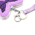 Fluffy Embroidered Butterfly Folding Compact Mirror Keychain 6W10BBC871
