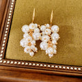 Vintage Gold Plated Pearl Tassel Choker Necklace 6W6JNC960