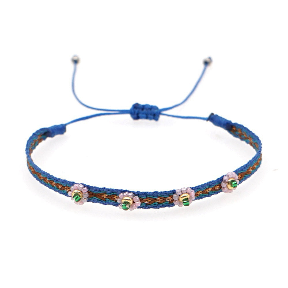 Handmade Seed Bead Braided Adjustable Bracelet 6W6JBR475
