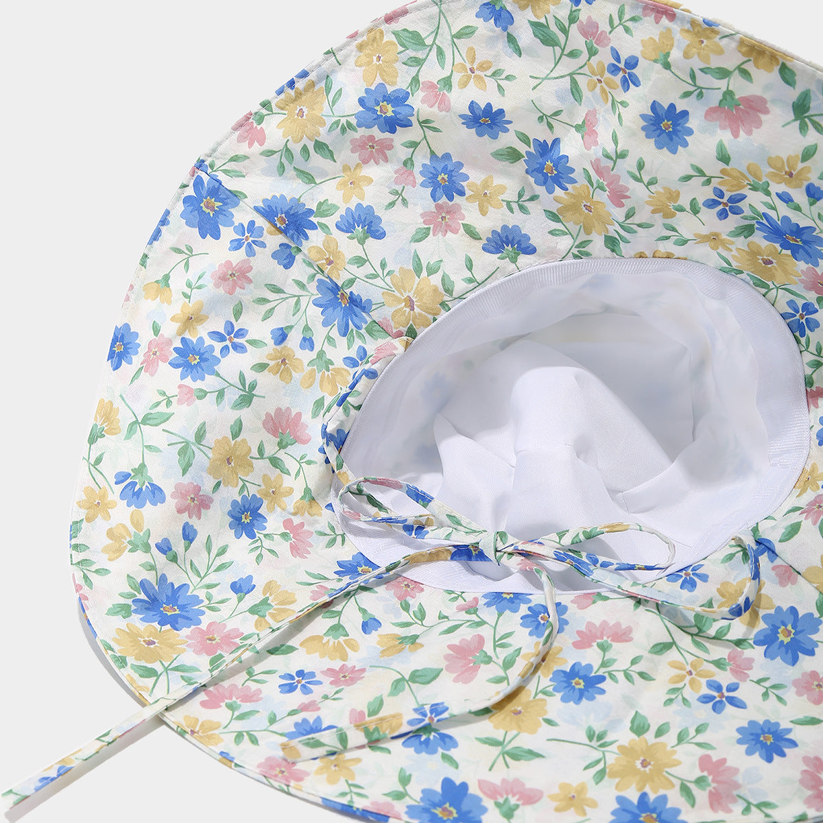 Fashion Floral Print Wide Brim Bucket Hat MK2BW6W6HAT107