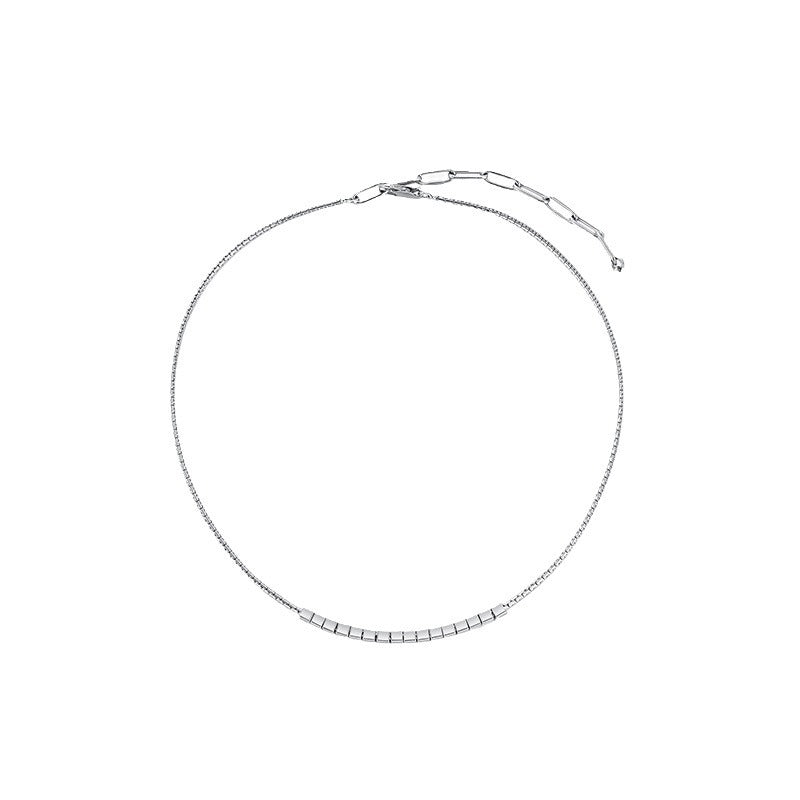 Luxury Titanium Collarbone Necklace - DippedShop Wholesale - #8771