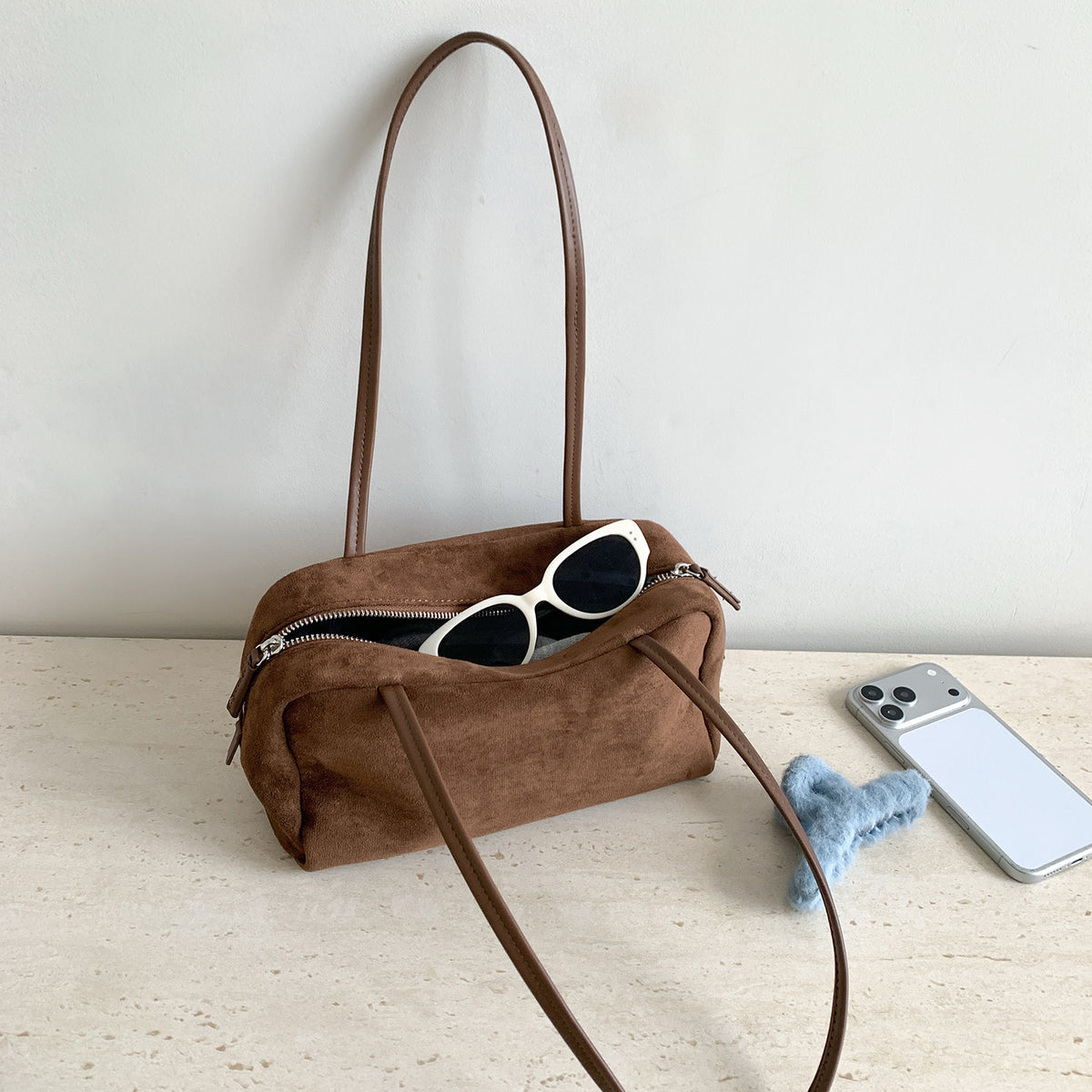 Trendy Solid Color Boston Shoulder Bag 6W10BBG2356