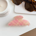 Color Contrast Plaid Hair Claws - DippedShop Wholesale - #5075