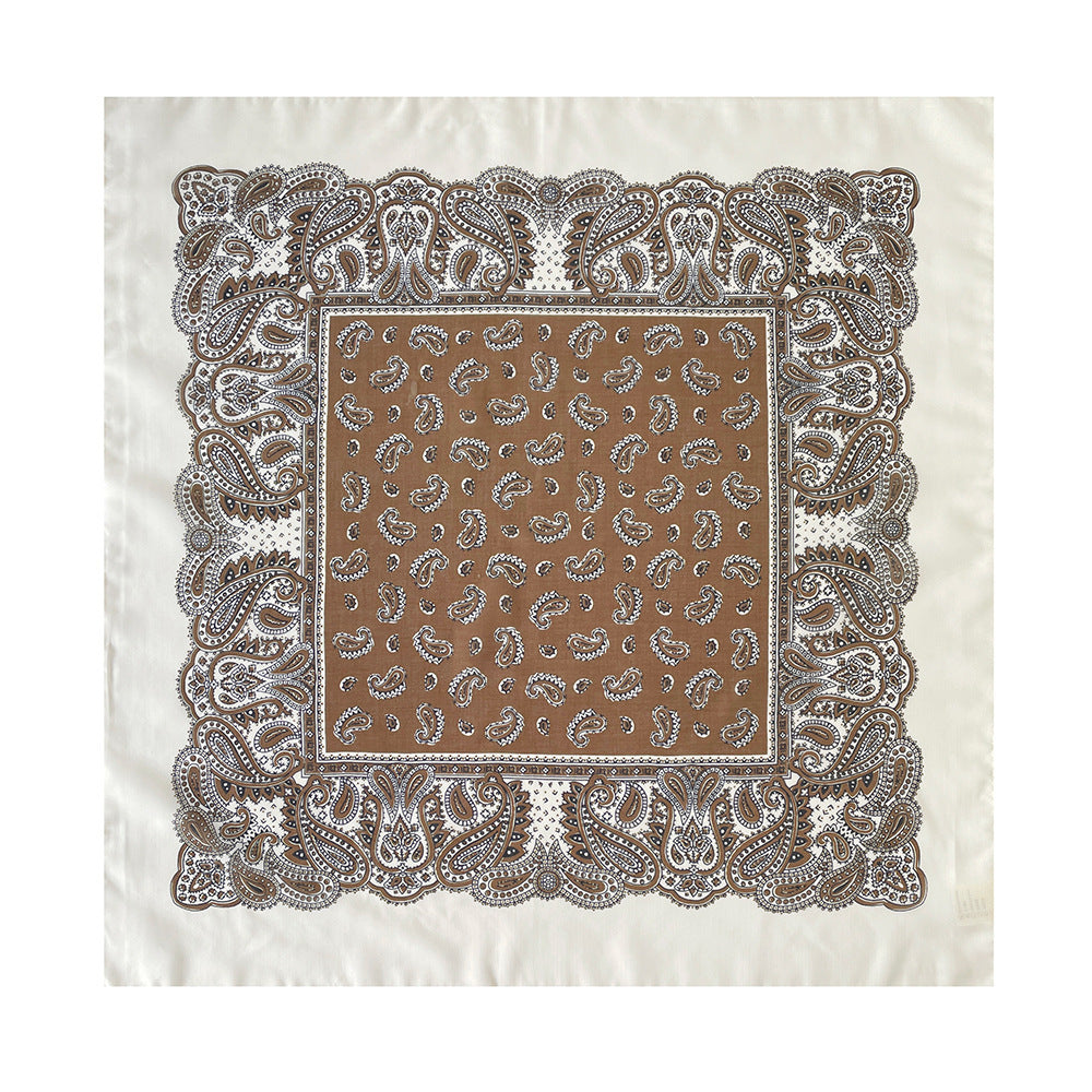 Retro Paisley Silk Scarf - DippedShop Wholesale - #8179