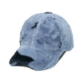 Vintage Leopard Print Faux Fur Baseball Cap 6W6HAT820