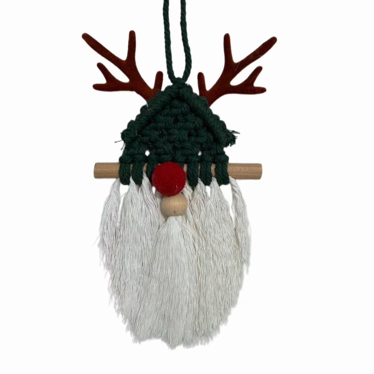 Handwoven Christmas Reindeer Ornament - DippedShop Wholesale - #2723