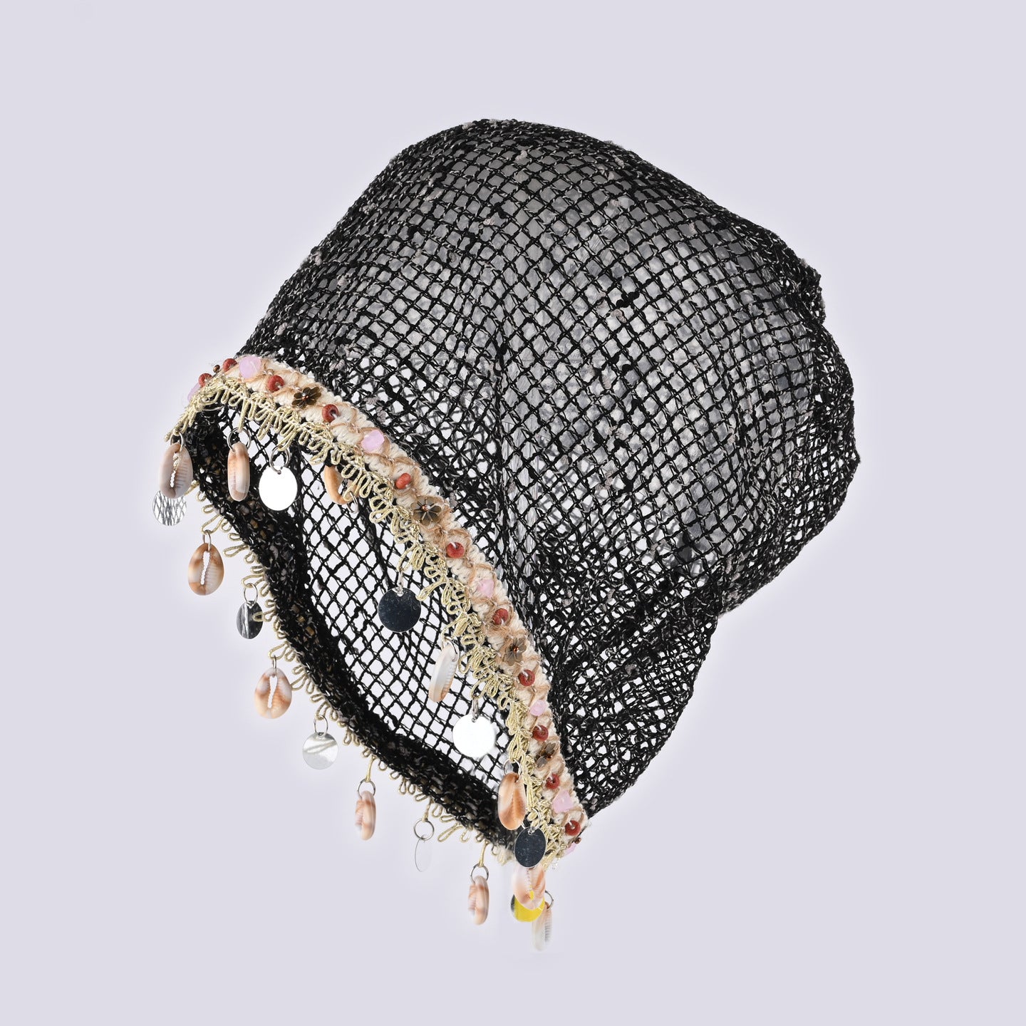 Boho Shell Tassel Hat - DippedShop Wholesale - #3235