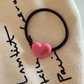Vintage Heart Acrylic High Elastic Scrunchies 6W6HSR485