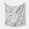 Fashion Abstract Print Versatile Square Silk Scarf 8BW6NSI14