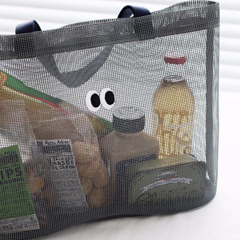 Cute Cartoon Mesh Hollow Out Stroage Bag 8BW6BOB401L