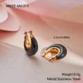 Retro Gold Plated Resin Hoop Earring MK2ZCEP6W6JER158