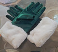 Funny Velvet Faux Fur Cuffs Christmas Gloves 6W6GLO105