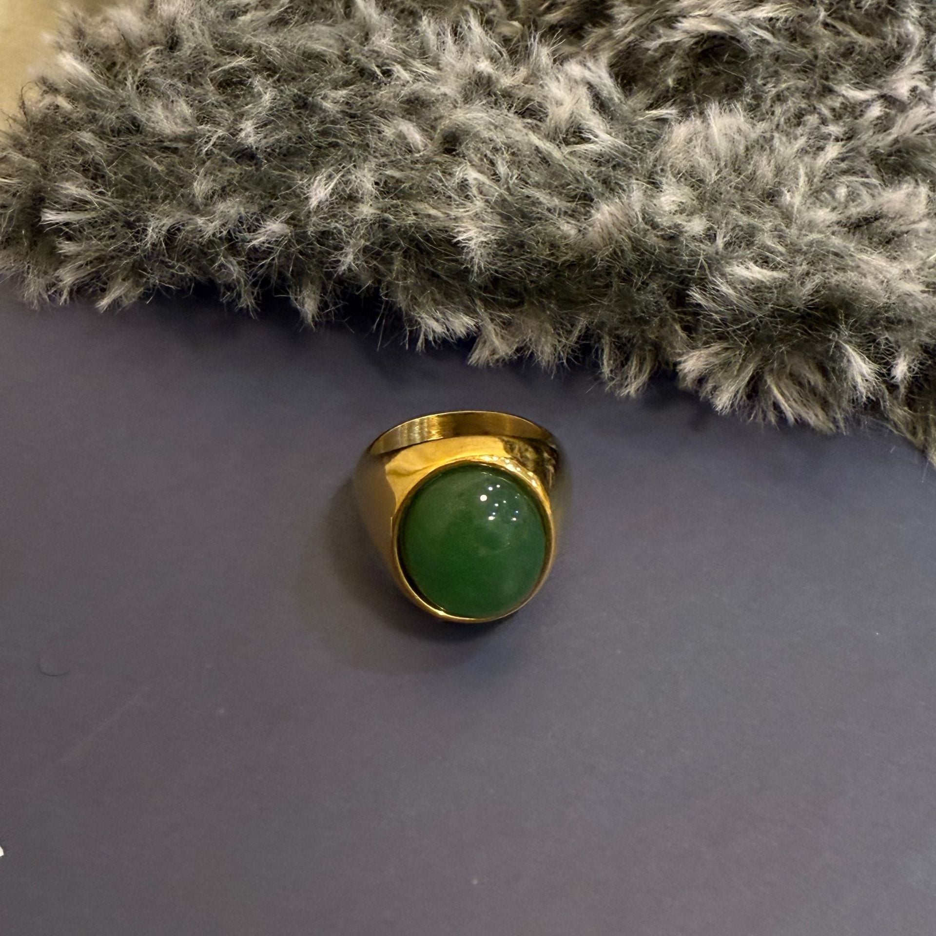 Oval Agate Statement Ring - DippedShop Wholesale - #5907
