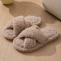 Cross Band Wool Slippers - DippedShop Wholesale - #8531