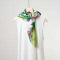 Flower Print Square Scarf - DippedShop Wholesale - #0147