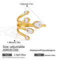 Chunky Cubic Zirconia Open Ring - DippedShop Wholesale - #9331
