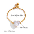 Adjustable Cubic Zirconia Ring - DippedShop Wholesale - #5507