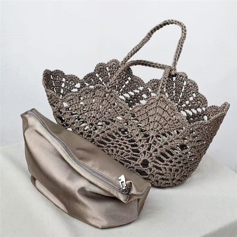 Hand-woven Hollow Beach Tote - DippedShop Wholesale - #0755